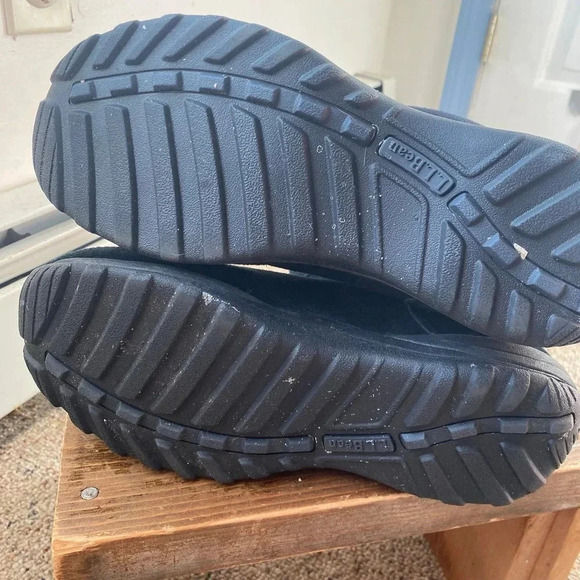 L.L.Bean Black Suede Mid-Calf Camping Rain Boots Women Size 9 Medium - Picture 3 of 6